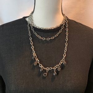 3 tiered bead necklace